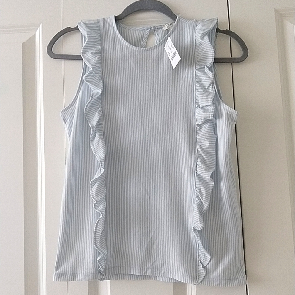 JCrew Ruffle Top XXS - Picture 5 of 7